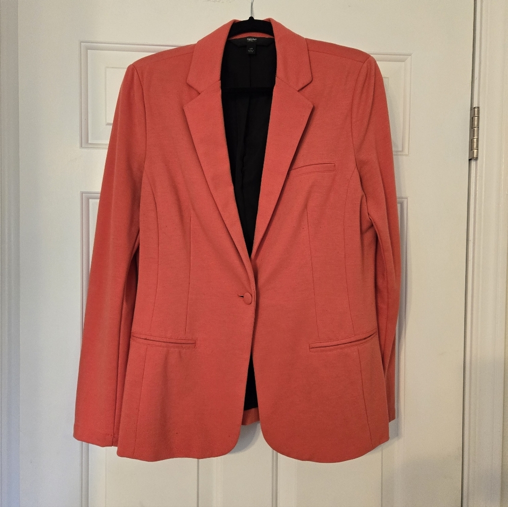 Vibrant Coral Blazer
